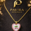 Pavira Originals Cherry Heart Pendant Necklace