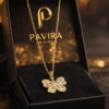Pavira Luxe Butterfly Crystal Pendant Necklace