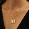 Pavira Luxe Butterfly Crystal Pendant Necklace