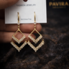 Elegant chevron crystal earrings by Pavira3 Elegant Chevron Crystal Drop Earrings