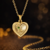 Pavira Elegant Heart Clover Pendant Necklace
