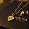 Pavira Elegant Heart Clover Pendant Necklace