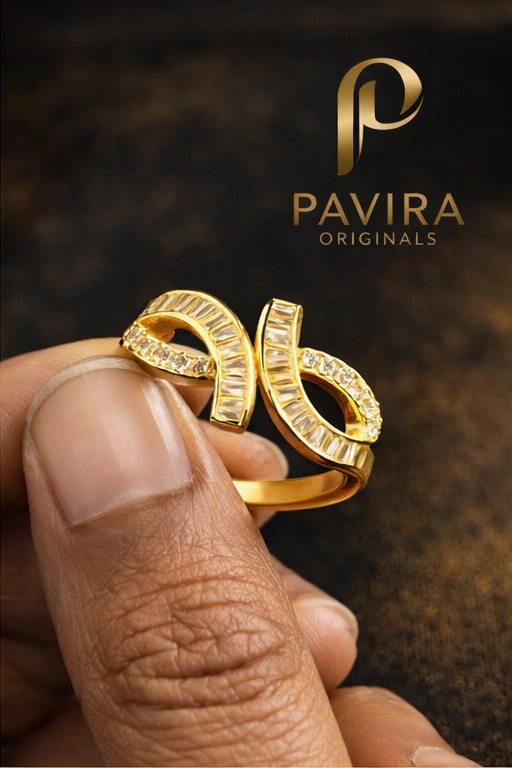 Pavira Infinity Loop Gold Platted Ring