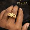 Pavira Infinity Loop Gold Platted Ring