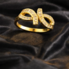 Pavira Infinity Loop Gold Platted Ring