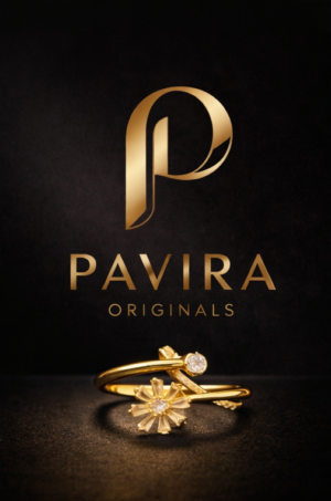Pavira Bloom Twist Gold-Plated Stainless Steel Ring