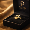 Pavira Bloom Twist Gold-Plated Stainless Steel Ring