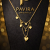 Pavira Originals Layered Heart Charm Necklace