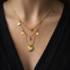 Pavira Originals Layered Heart Charm Necklace