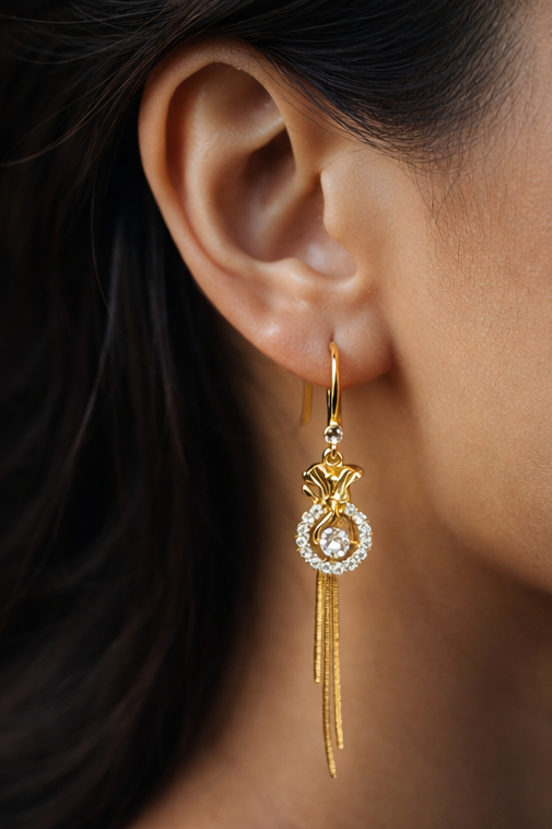 Pavira Originals Elegant Crystal Drop Earrings