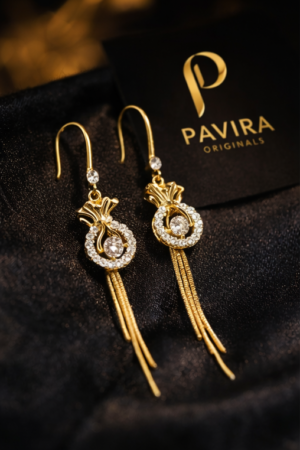 Pavira Originals Elegant Crystal Drop Earrings