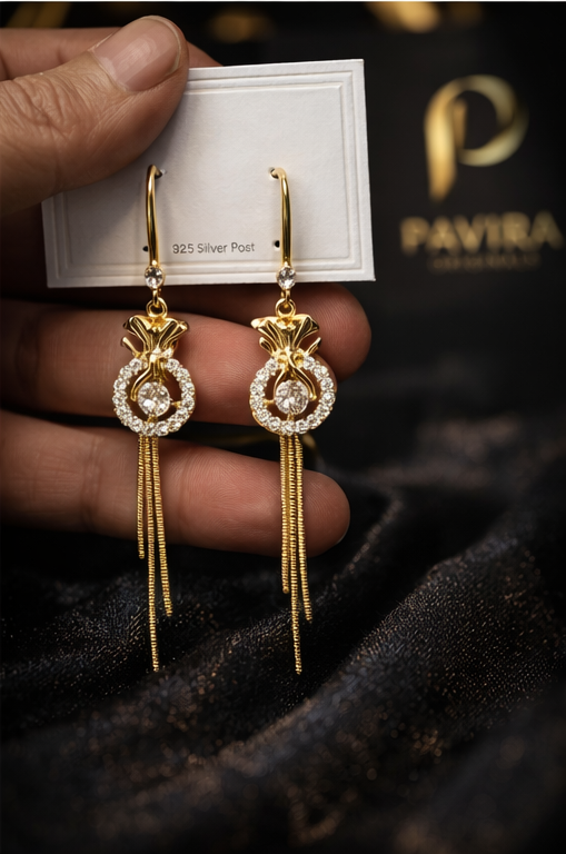 Pavira Originals Elegant Crystal Drop Earrings