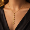 Celestial elegance from Pavira Originals Celestial Sun & Moon Gold Pendant Necklace