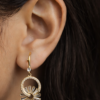 Pavira Originals – Radiant Halo Drop Earrings