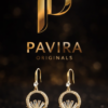 Pavira Originals – Radiant Halo Drop Earrings