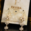 Pavira Originals Floral Crystal Drop Earrings