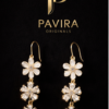 Pavira Originals Floral Crystal Drop Earrings