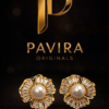 Pavira Originals – Pearl Bloom Stud Earrings
