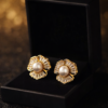 Pavira Originals – Pearl Bloom Stud Earrings