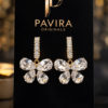 Pavira Originals Crystal Butterfly Drop Earrings