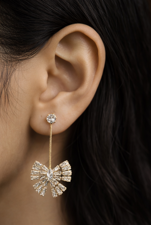 Pavira Originals – Celestial Spark Drop Earrings