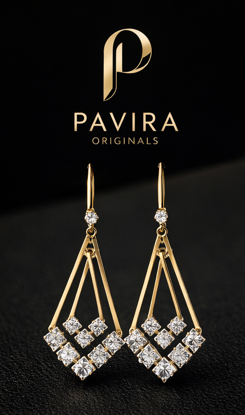 Pavira Originals Luxe Crystal Drop Earrings
