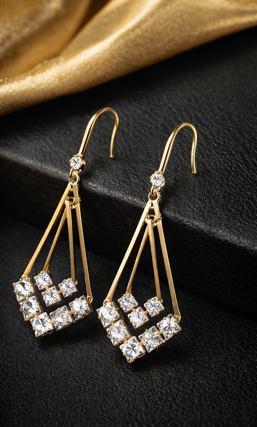 Pavira Originals Luxe Crystal Drop Earrings
