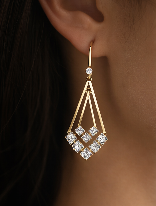 Pavira Originals Luxe Crystal Drop Earrings