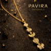 Elegance captured in gold craftsmanship2 Pavira Elegant Charm Drop Pendant Necklace