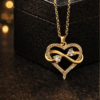 Pavira Infinity Heart Gold Pendant Necklace