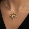 Pavira Infinity Heart Gold Pendant Necklace
