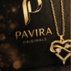 Pavira Infinity Heart Gold Pendant Necklace