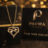 Pavira Infinity Heart Gold Pendant Necklace