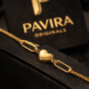 Pavira Gold Heart Charm Bracelet